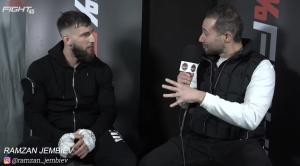 Interview post 100%fight 45 Ramzan Jembiev : «Je dois aller chercher la ceinture du 100% Fight»